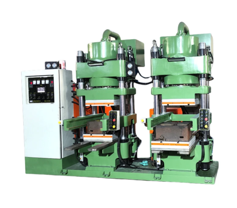 double station hot press machines-