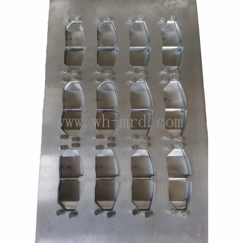 Slotted and Chamfered Brake Pad Mold